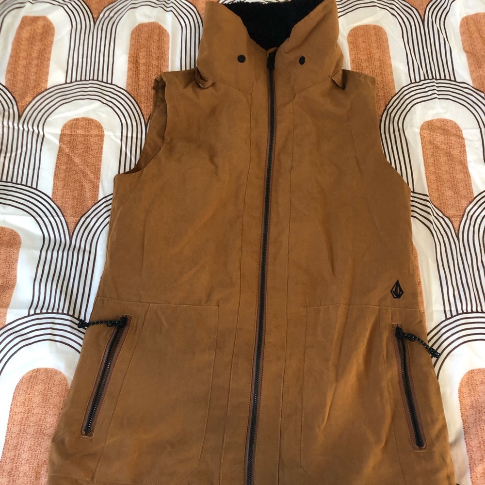 Brown Volcom Long Vest